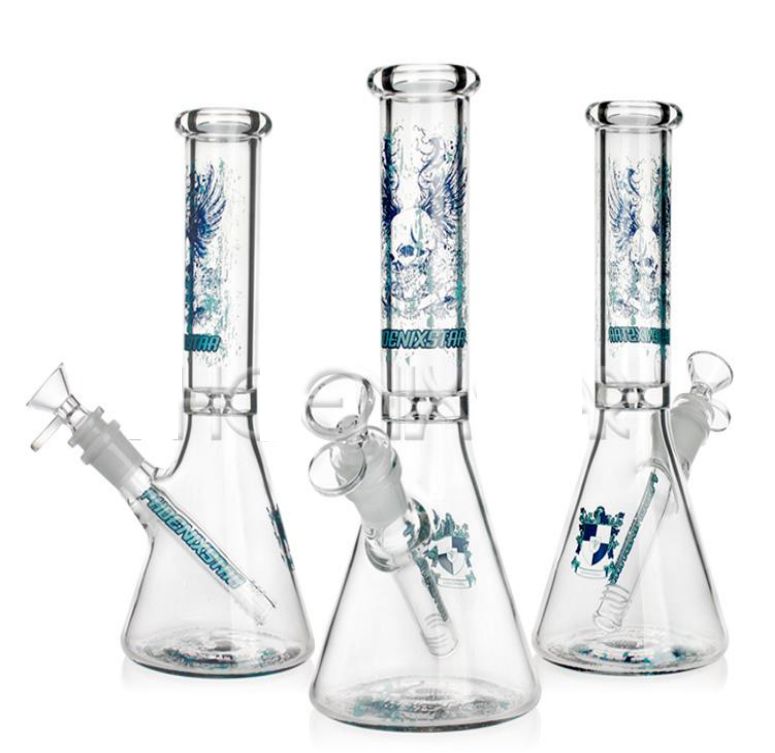 Phoenix Star | 10&quot; | 5mm Skull/Wing Beaker