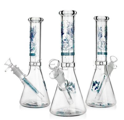 Phoenix Star | 10&quot; | 5mm Skull/Wing Beaker