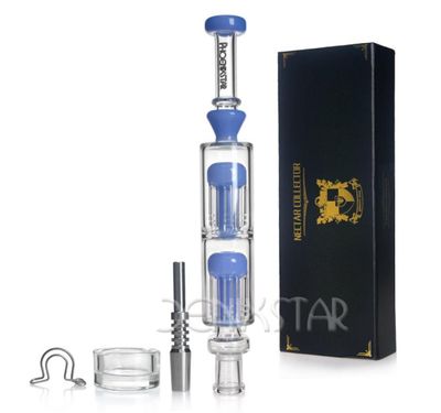 Dual Perc Glass Nectar Collector