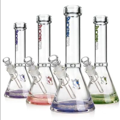 12&quot; 9mm Phoenix Star | Thick Glass Beaker Bong with Ice Pinch