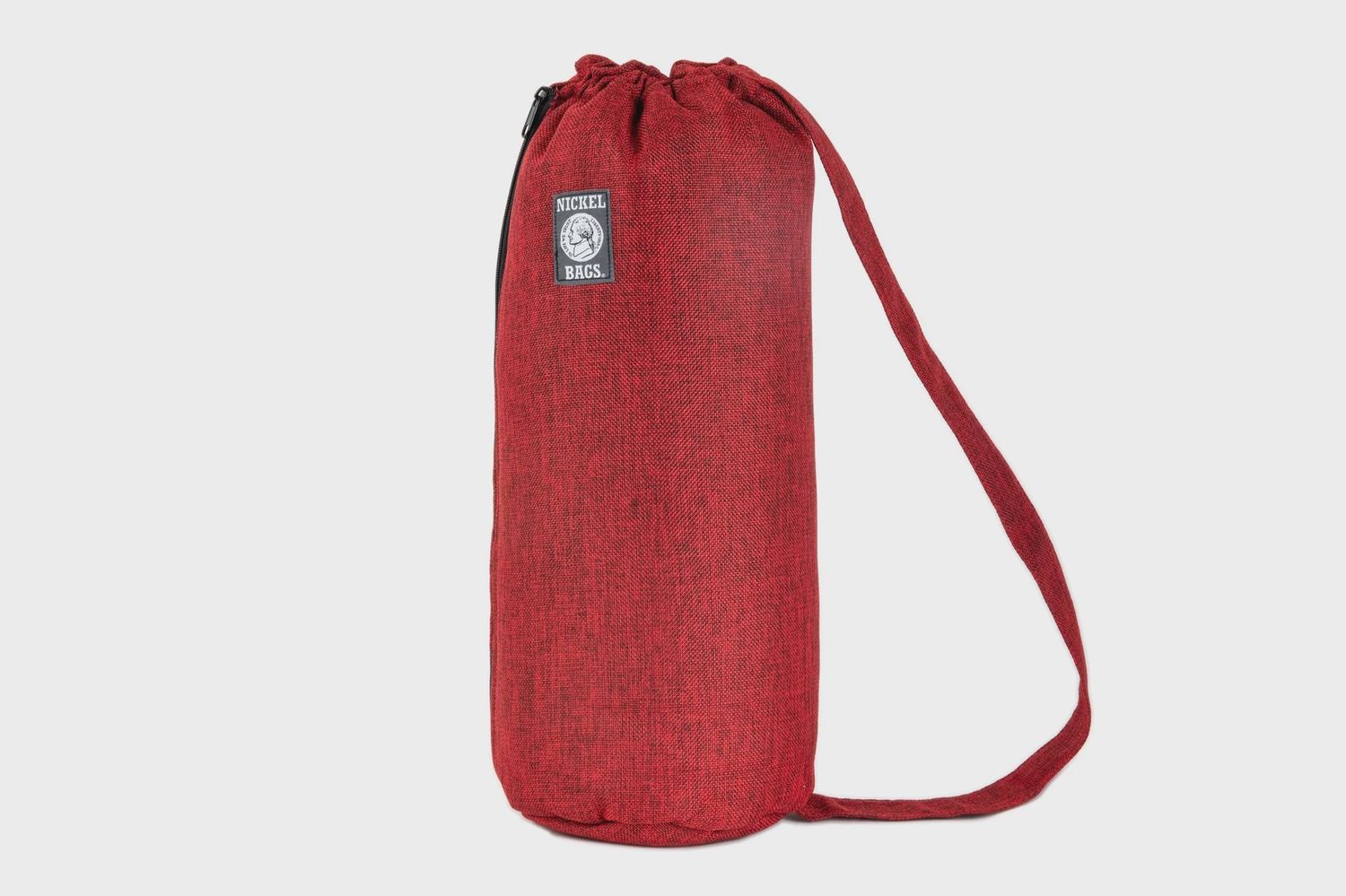 18&quot; Nickel Bag Drawstring Tube, Color: Red