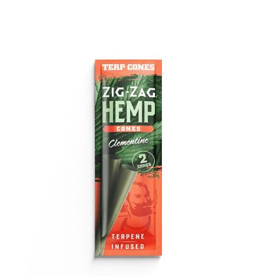 Zig Zag Terpene Infused Hemp Cone - Clementine
