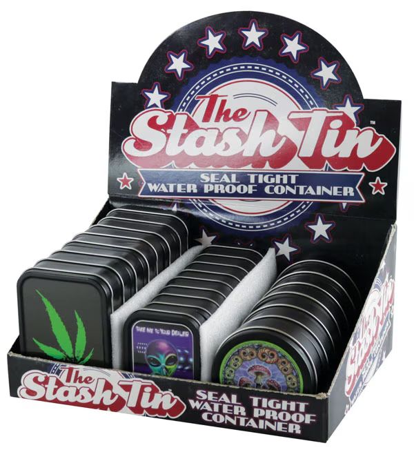 Stash Tins Assorted Designs &amp; Shapes
