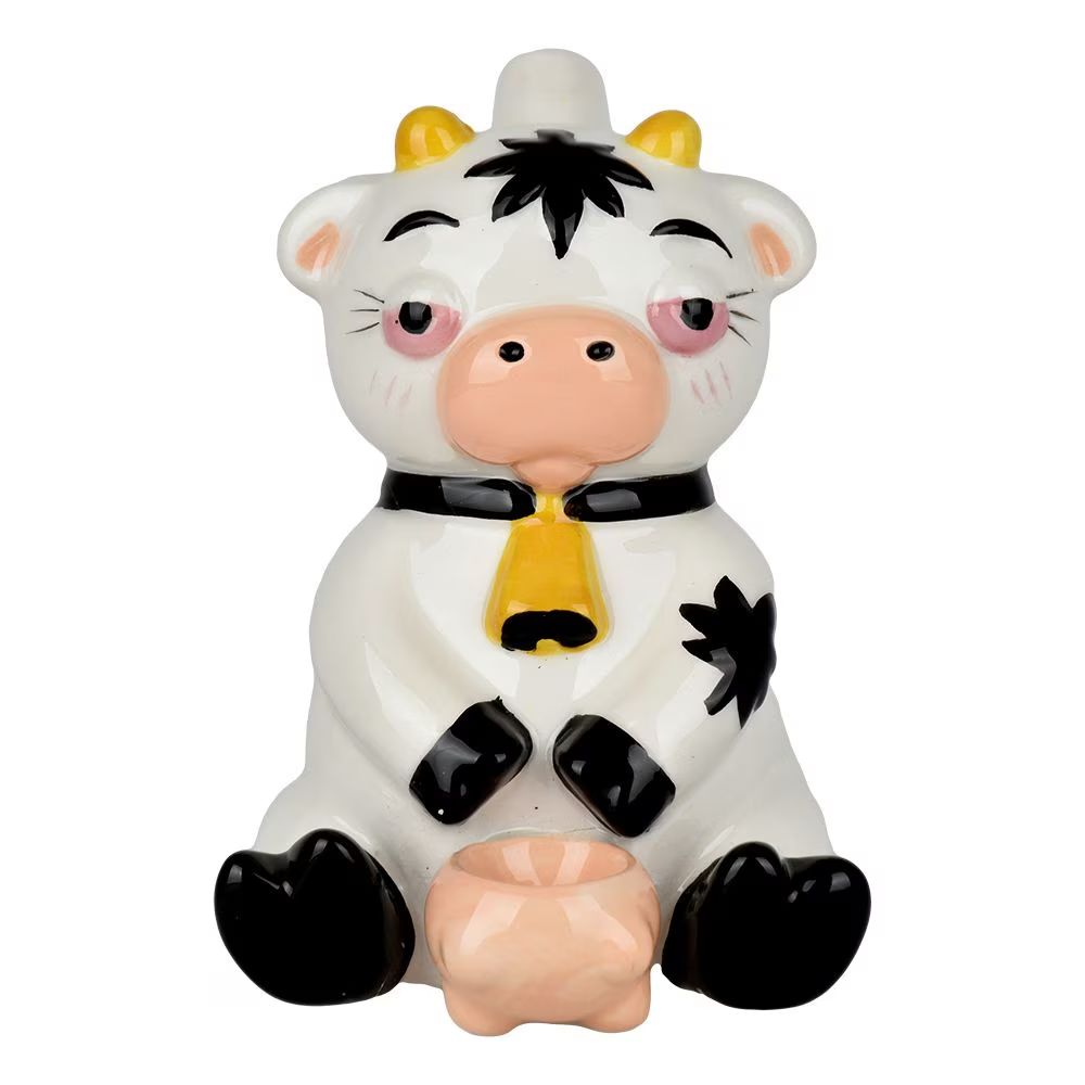 Stoned Cow Ceramic Hand Pipe 5.25&quot;
