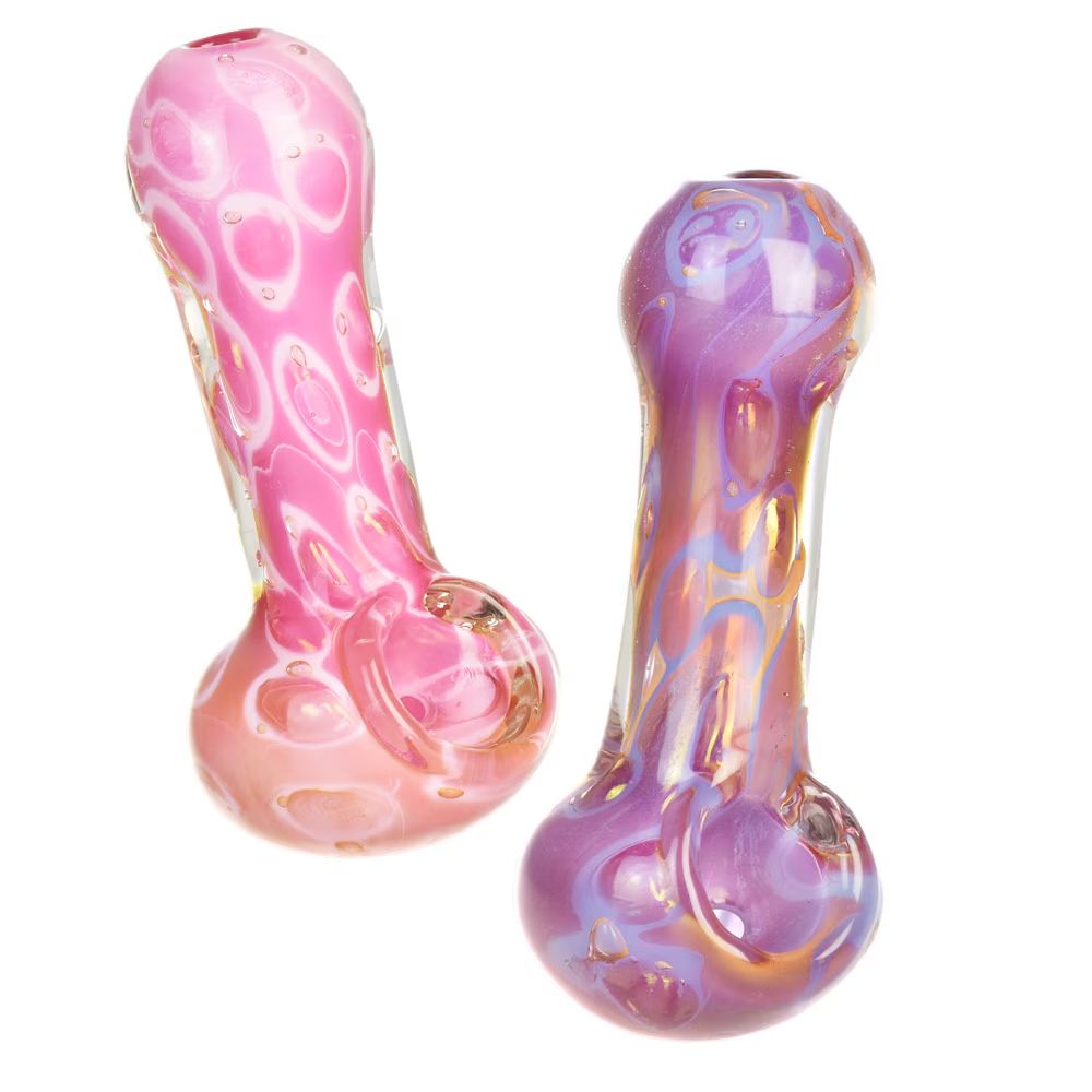 Pastel Bubbles Glass Spoon Pipe 3.75&quot;