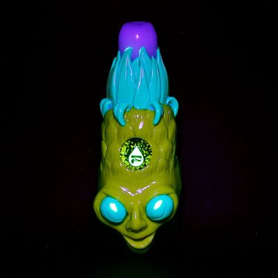Pulsar Trippy Pineapple Hand Pipe 5.5" (Glows in the Dark)