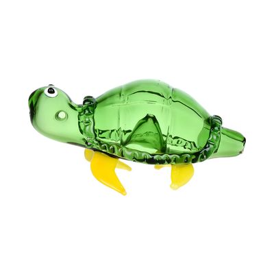 Lounging Loggerhead Glass Hand Pipe 4&quot;