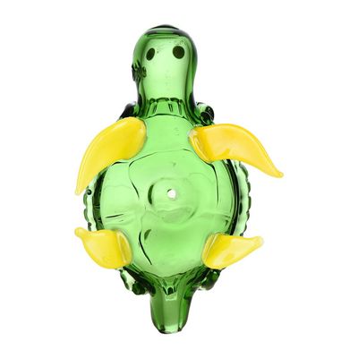 Lounging Loggerhead Glass Hand Pipe 4"