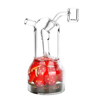 Trippy Mushroom Garden Glass Dab Rig 5.5&quot; 14mm F