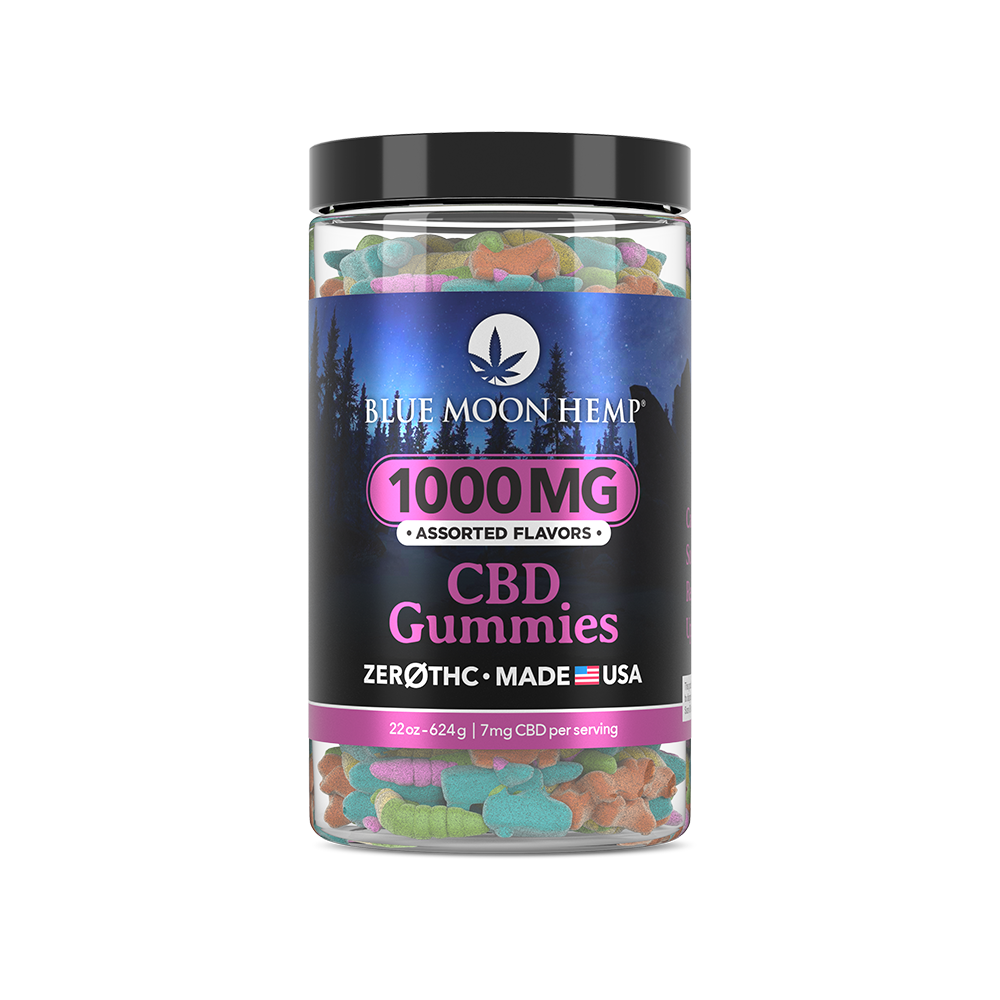 Blue Moon | 1000mg CBD Gummies | 22oz (Isolate)