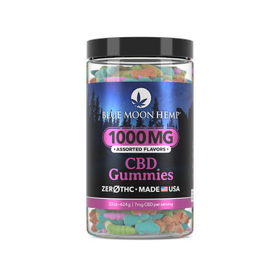 Blue Moon | 1000mg CBD Gummies | 22oz (Isolate)