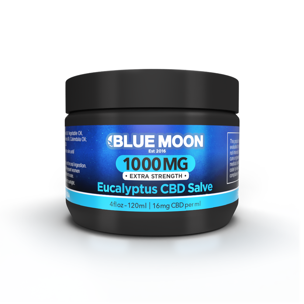 Blue Moon | CBD Salve | 4oz | Eucalyptus | 1000mg Extra Strength