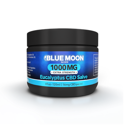 Blue Moon | CBD Salve | 4oz | Eucalyptus | 1000mg Extra Strength