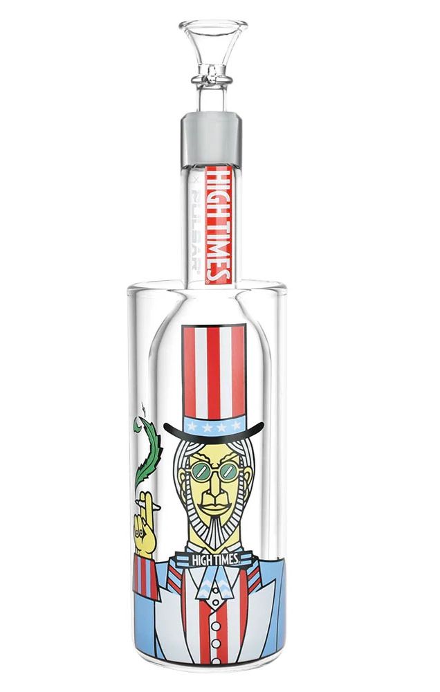 High Times x Pulsar Glass Gravity Water Pipe | Uncle Sam | 11.5&quot; | 19mm F