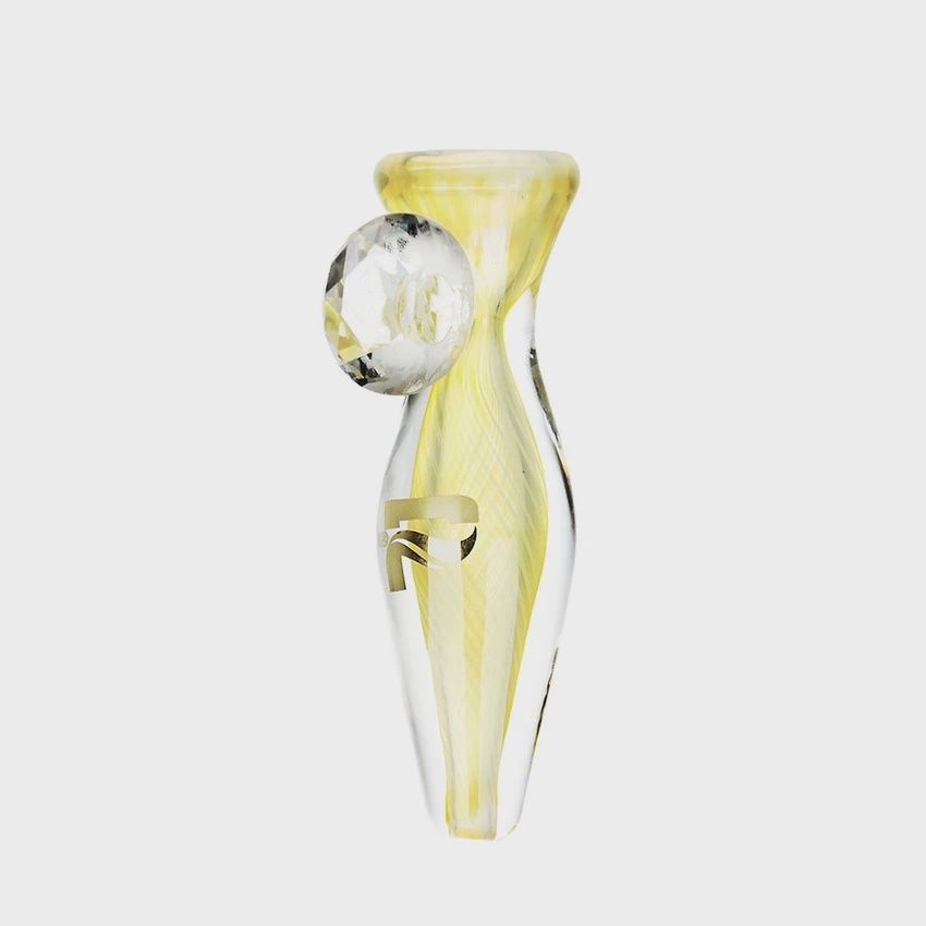Pulsar Champagne Wishes Glass Chillum w/Diamond