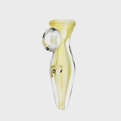 Pulsar Champagne Wishes Glass Chillum w/Diamond