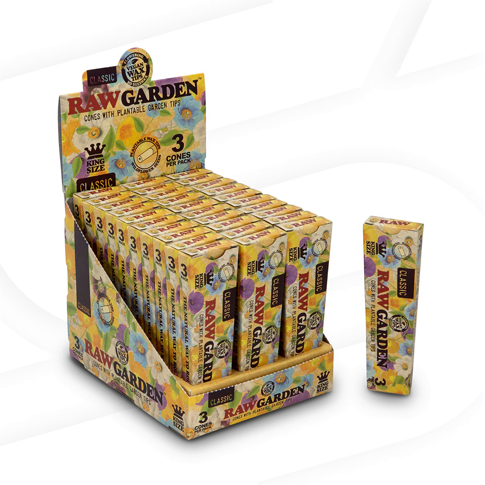 RAW Classic King Size | Garden Cones | 3pk