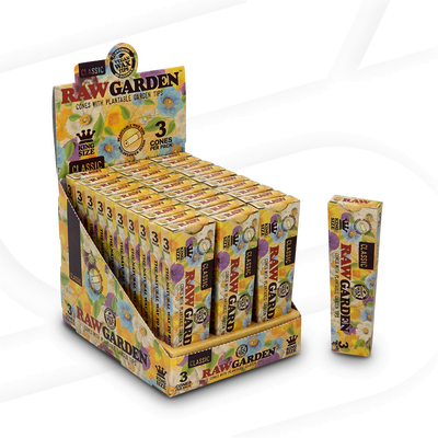 RAW Classic King Size | Garden Cones | 3pk