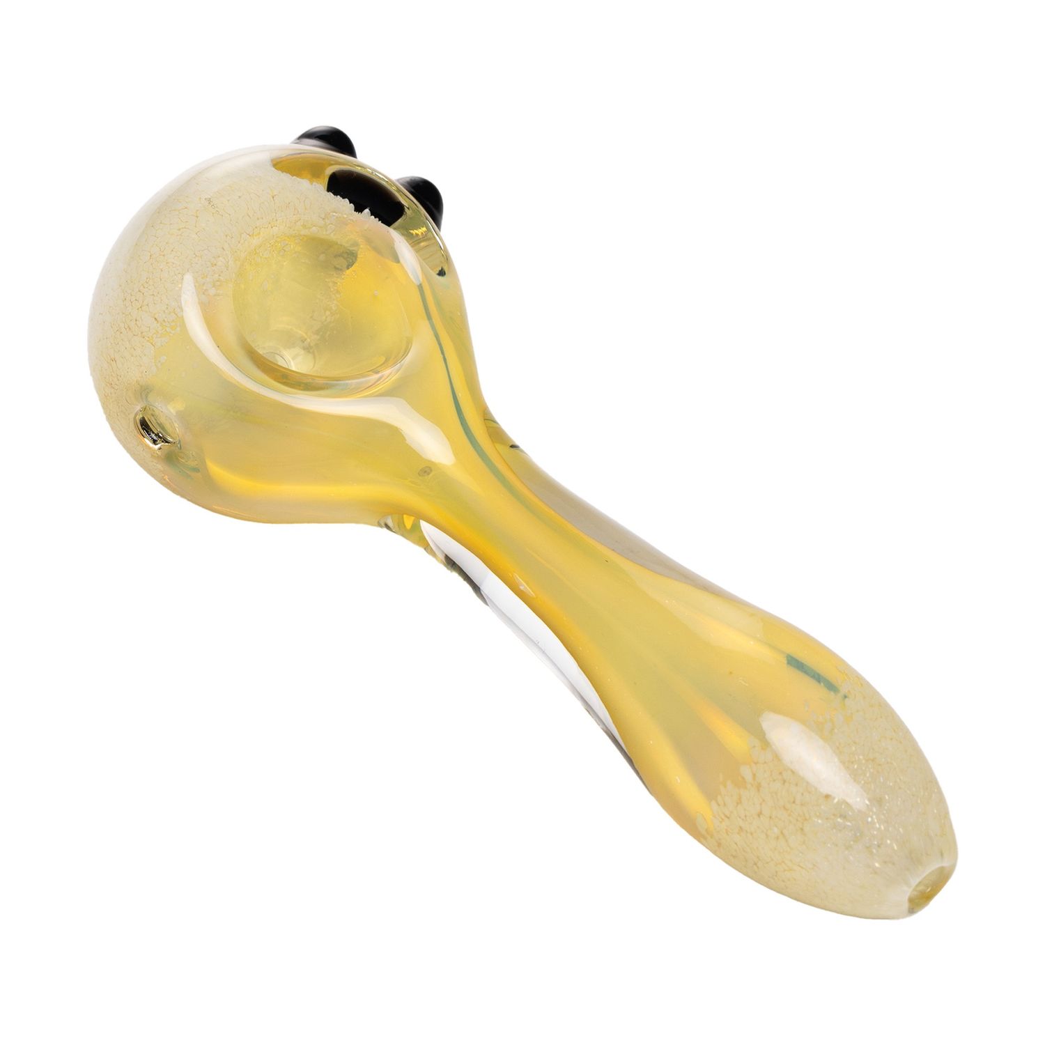 Human Grade Spoon Pipe Model B, Color: White Silver Fume