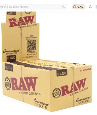 Raw | Classic Connoisseur 1 1/4 + Tips