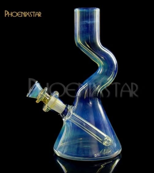 Silver Fumed Pearl Zonk Bong
