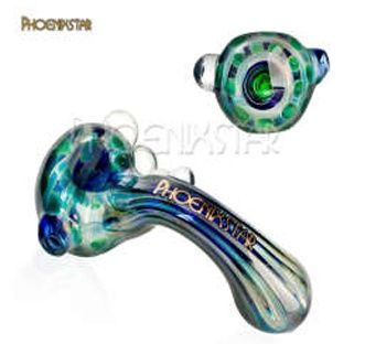 Phoenix Star Curved Limp Hand Pipe - Unique Glass Pipe