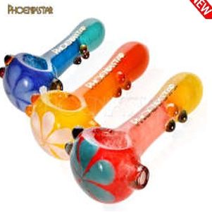 Phoenix Star 4.5&quot; Bright Flower Hand Pipe - American Color Rod