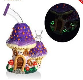 Purple Glow 3D Mushroom Bong