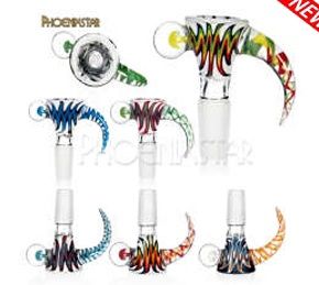 Color Rod | Wig Wag Horned | 14mm Flower Bowl