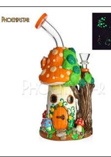 10&quot; Mushroom Gnome Hut Bong