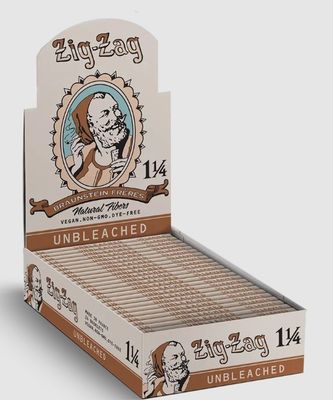 Zig Zag | 1 1/4 Papers | Vintage | Unbleached Natural Fibers