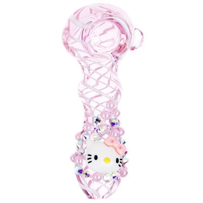 4&quot; | Greetings | Hello Kitty | Glass Spoon | Hand Pipe