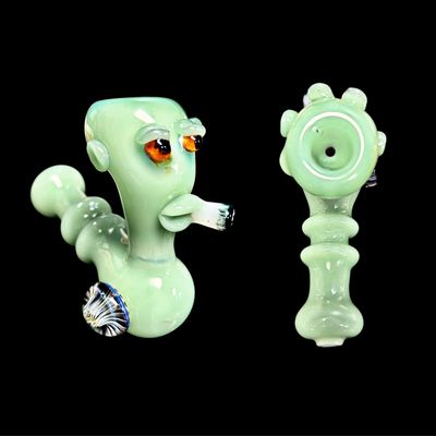 Smoking Alien Glass Hand Pipe