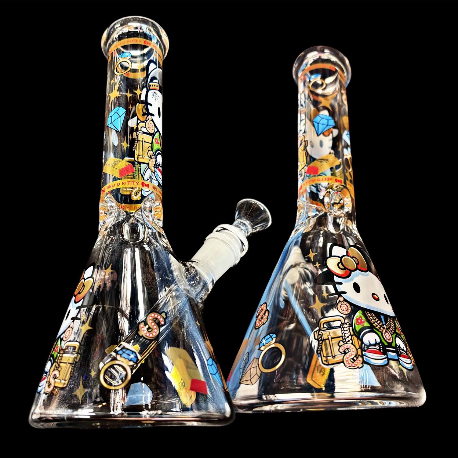 Gangster Cat Beaker Water Pipe