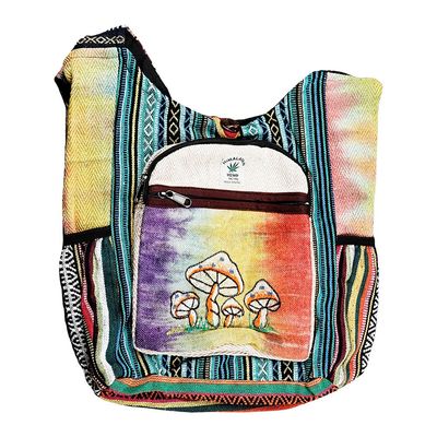 ThreadHeads | Tie-die Mushroom| Shoulder Bag 17&quot;x 15&quot;