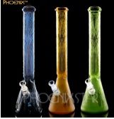 18&quot; | Etched | Beaker Bottom | Wheat Grass