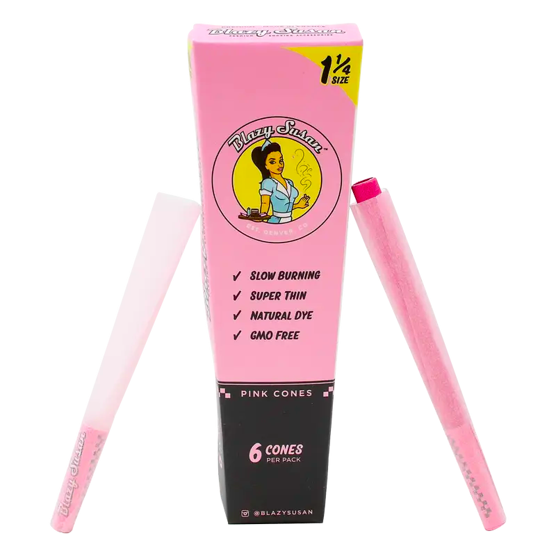 Blazy Susan | Pink | 1 1/4 Cones | 6pk