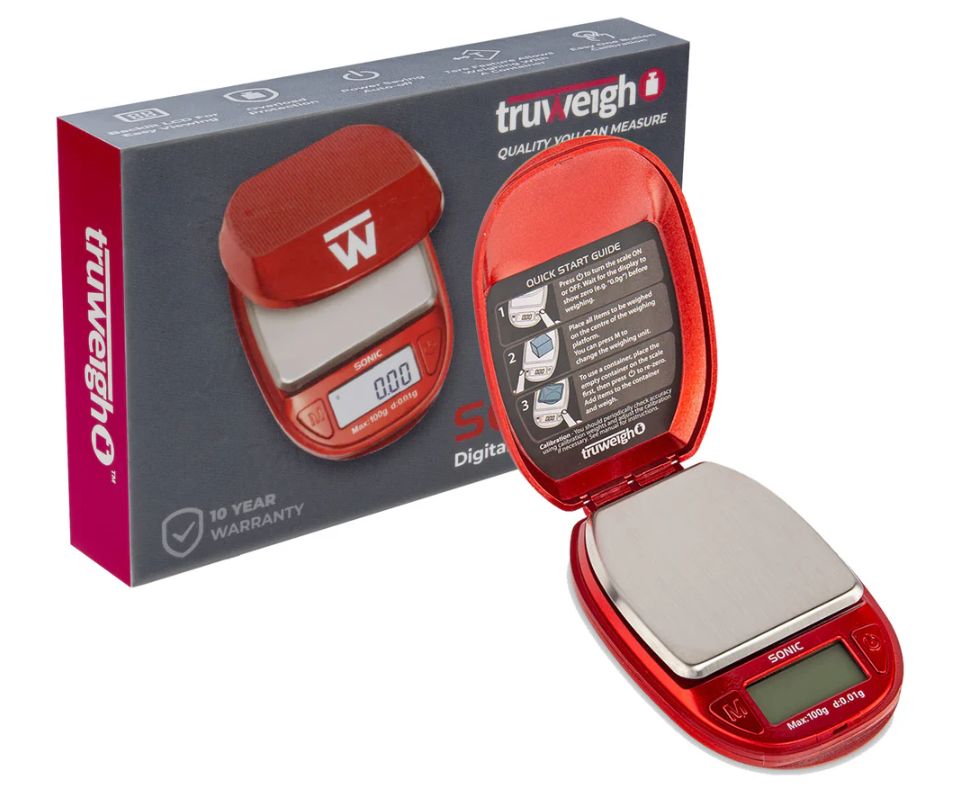 TruWeigh | SONIC | 100g x 0.01g | Scale, Color: Red