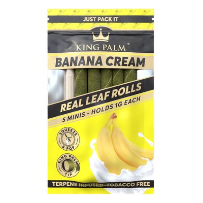 King Palm Banana Cream Leaf Tube Minis 5ct