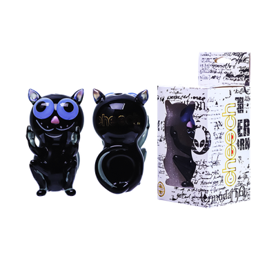 Cheech Glass Black Cat Attack Hand Pipe