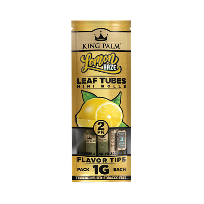 King Palm Lemon Haze Leaf Tubes Minis 2ct