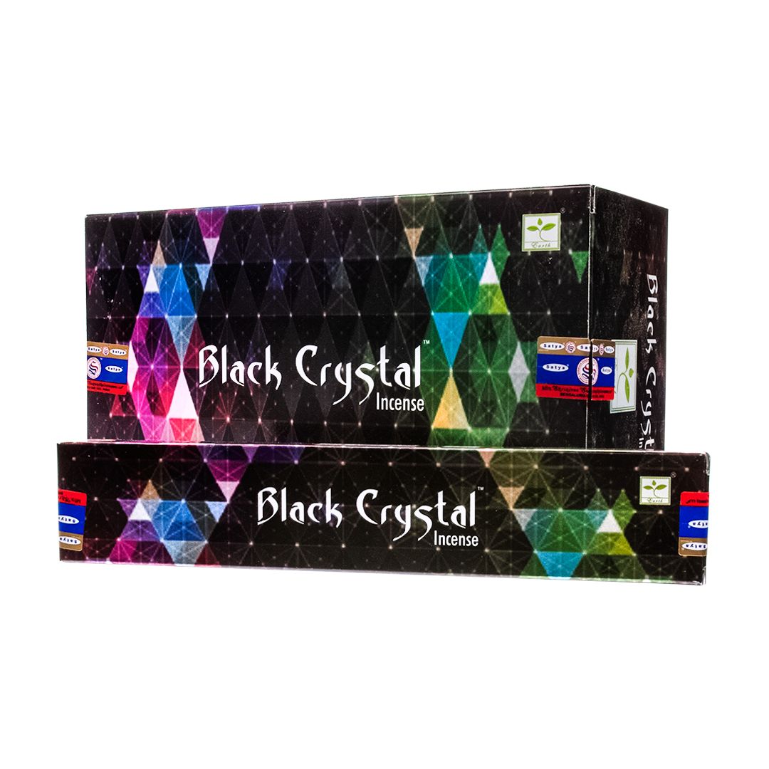 Satya Incense, scent: "Black Crystal"