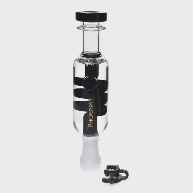 Phoenix Star | Spiral Glycerin Nectar Collector, Color: Black