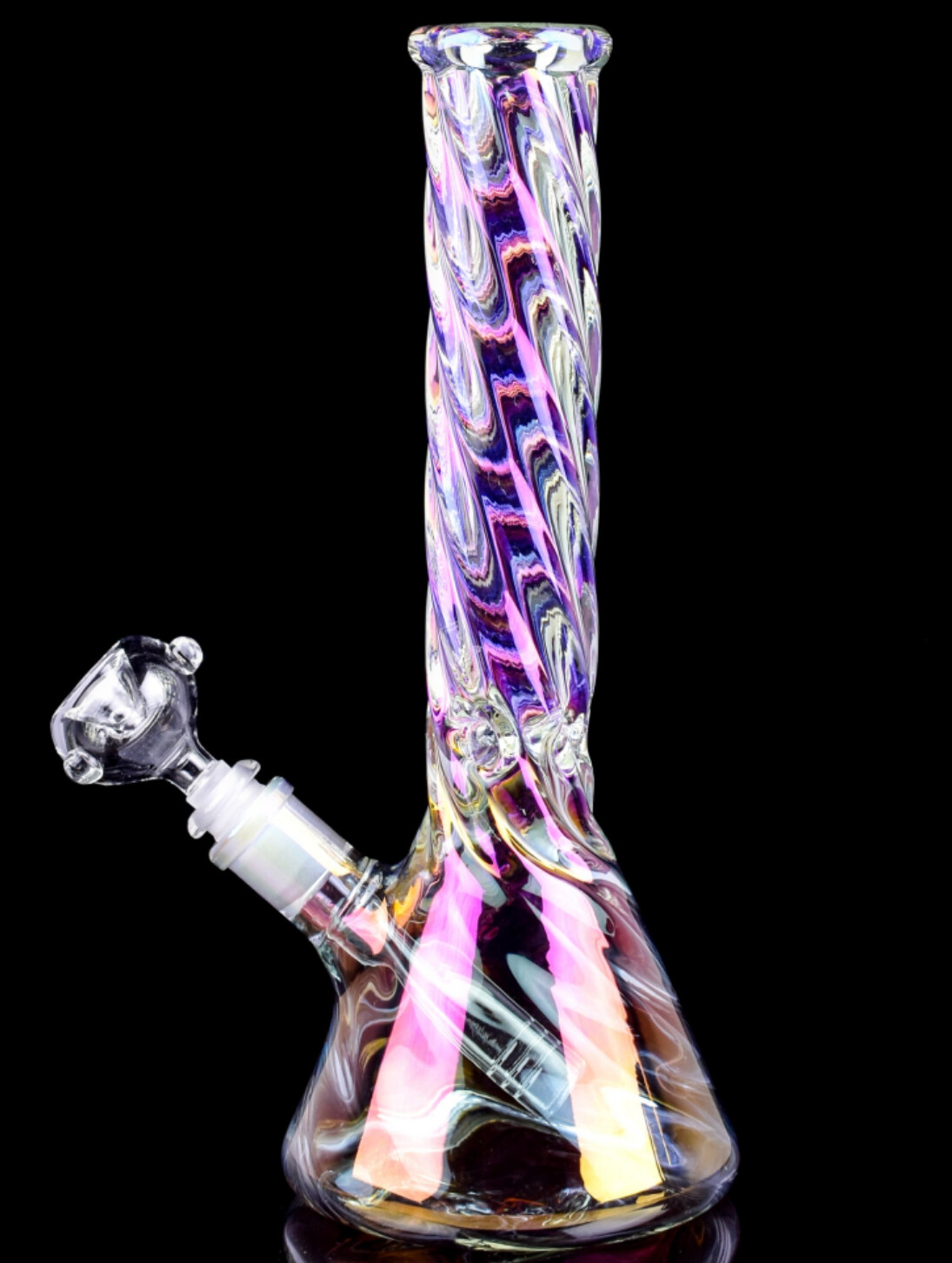 12.5" Iridescent Tornado Bong