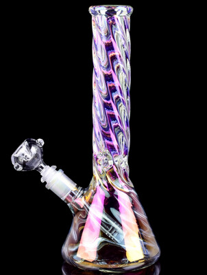 12.5" Iridescent Tornado Bong