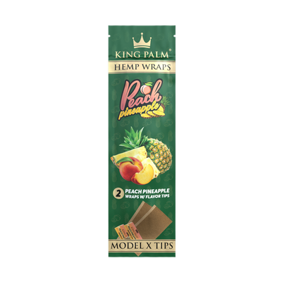 King Palm Peach Pineapple Hemp Wrap 2ct