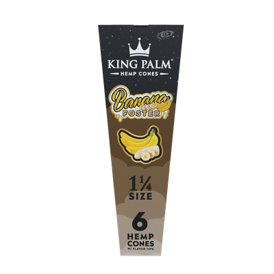 King Palm Banana Foster Hemp Cones 1 1/4 6ct