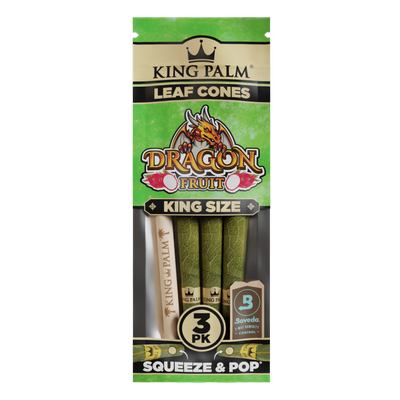 King Palm Dragon Fruit Leaf Cones King Size 3ct