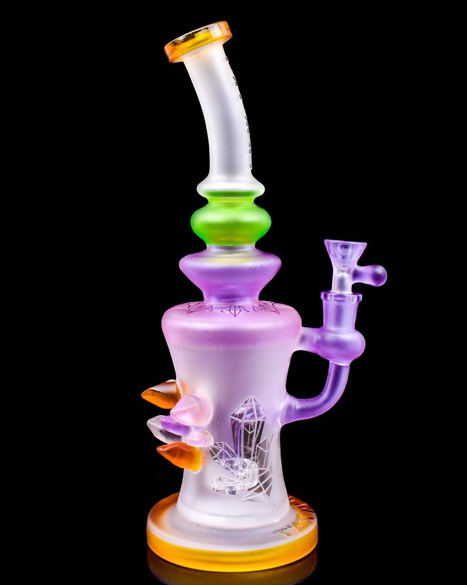 Tattoo "The Evil" Frosted Spiky Crystal Bong