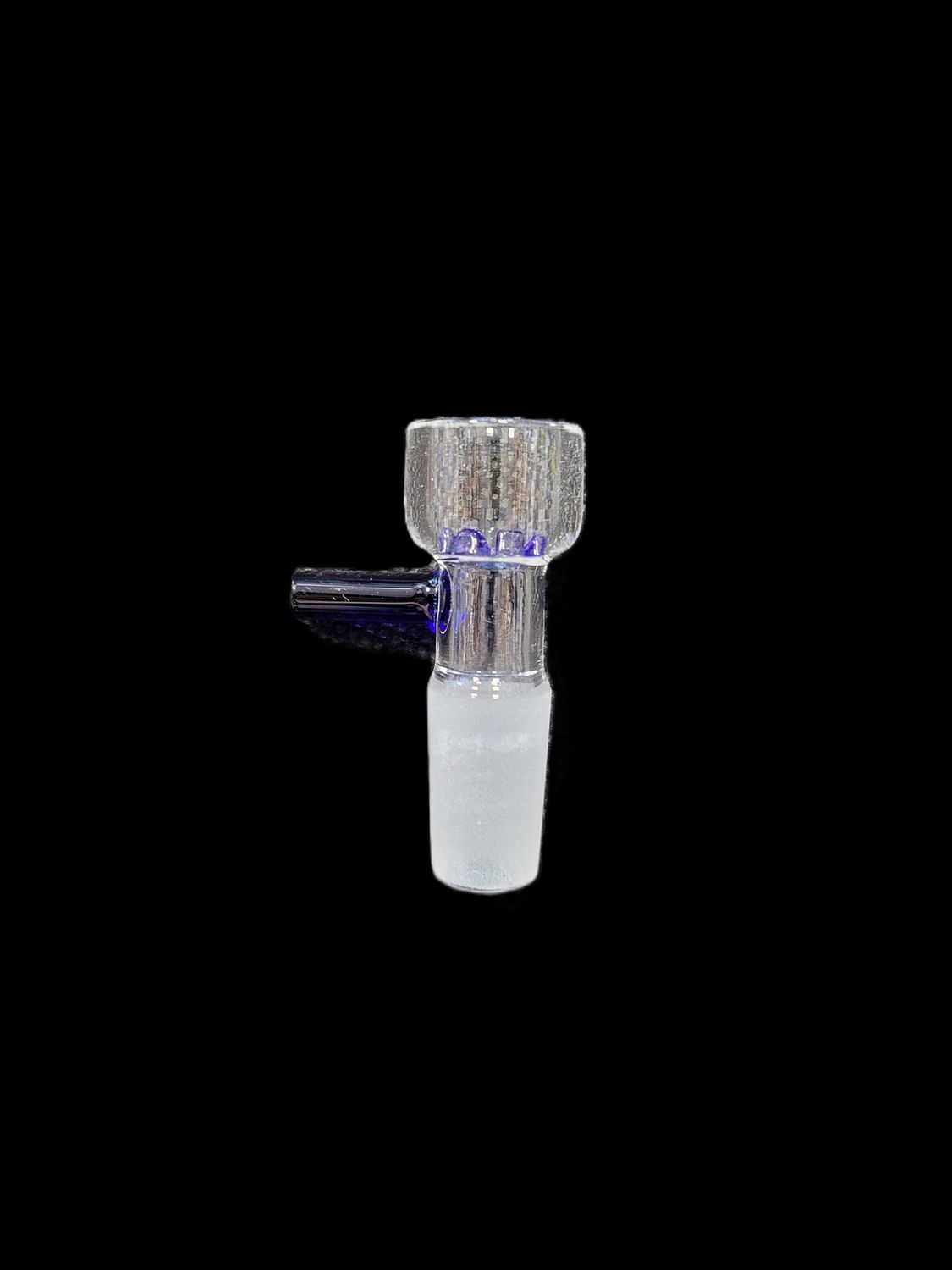 Snowflake Glass Bowl, Color: Blue, Size: 14mm